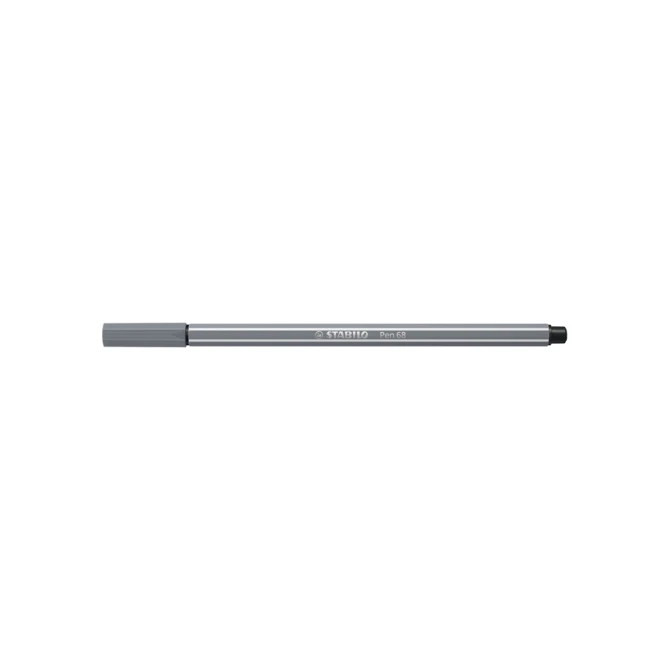 Viltstift STABILO Pen 68/96 medium donkergrijs