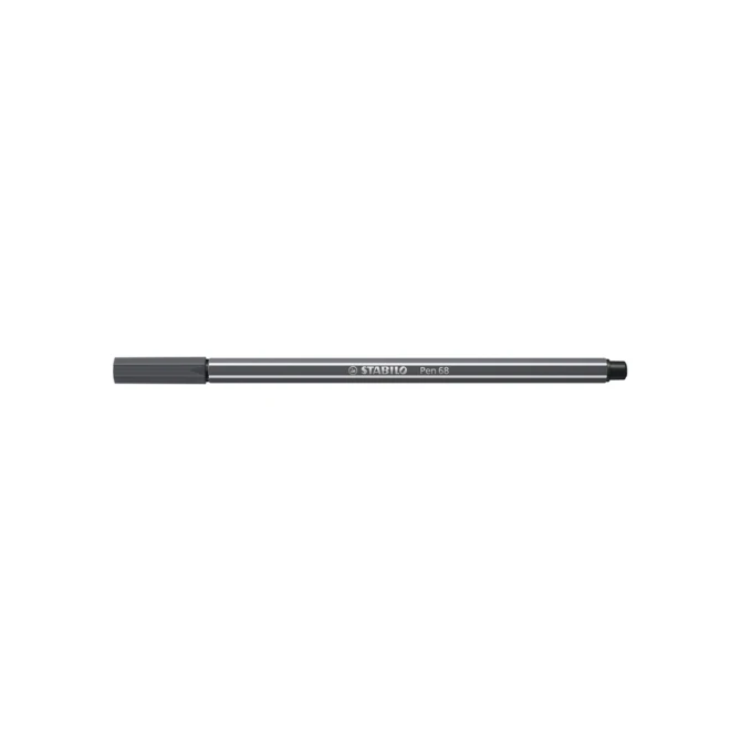 Viltstift STABILO Pen 68/97 medium diepkoud grijs