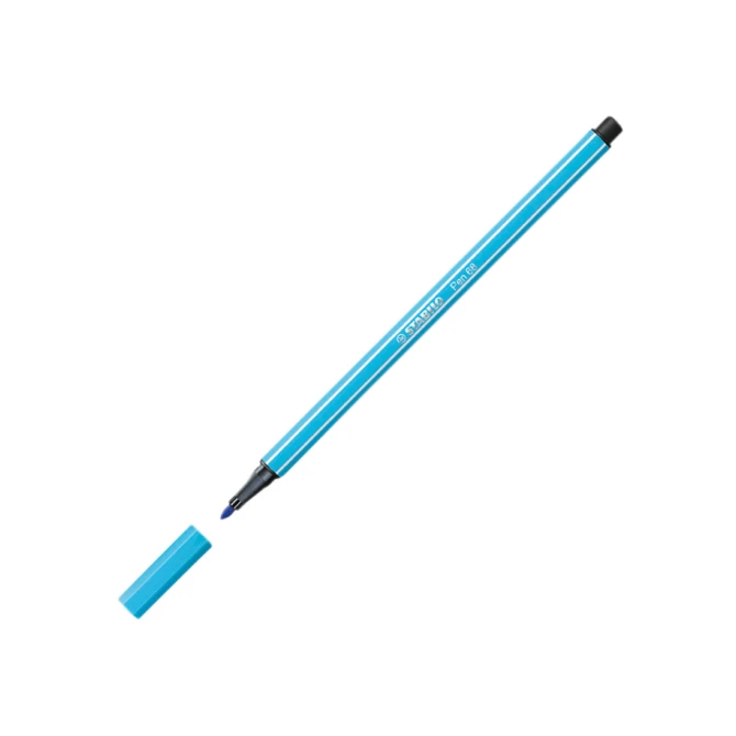 Viltstift STABILO Pen 68 Arty medium assorti blik à 66 stuks