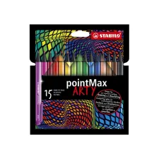 Viltstift STABILO pointMax 488/15 Arty medium assorti etui 15 stuks