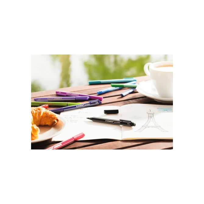 Viltstift STABILO pointMax 488/8 medium assorti pastel etui à 8 stuks
