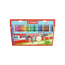 Viltstift STABILO power 280/30 assorti etui à 30 stuks