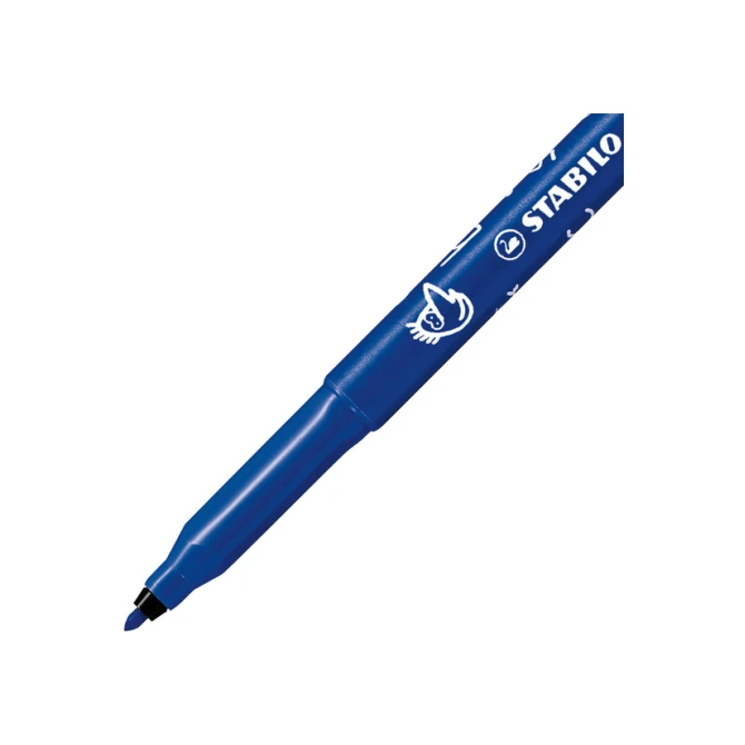 Viltstift STABILO Trio A-Z 378 fijn assorti classpack à 144 stuks