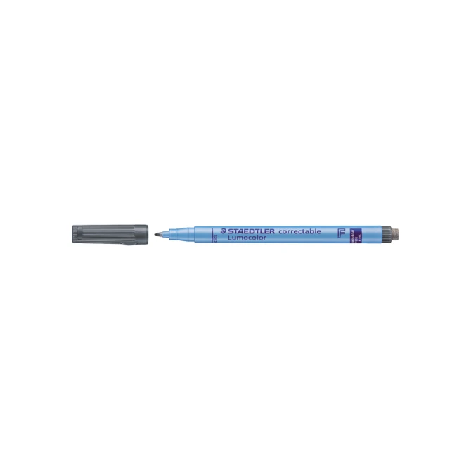Viltstift Staedtler Lumocolor 305 non permanent correctable F zwart
