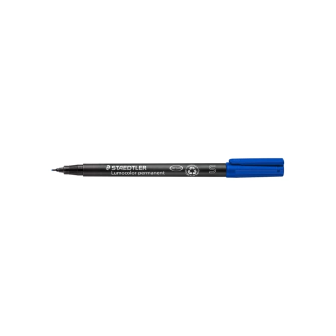Viltstift Staedtler Lumocolor 313 permanent S blauw