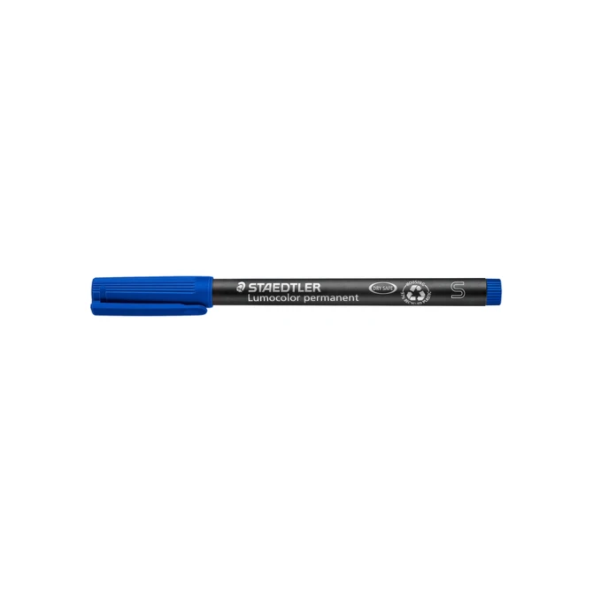 Viltstift Staedtler Lumocolor 313 permanent S blauw