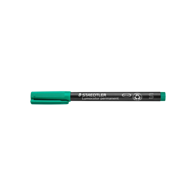 Viltstift Staedtler Lumocolor 313 permanent S groen