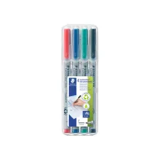 Viltstift Staedtler Lumocolor 316 non permanent F set à 4 stuks assorti