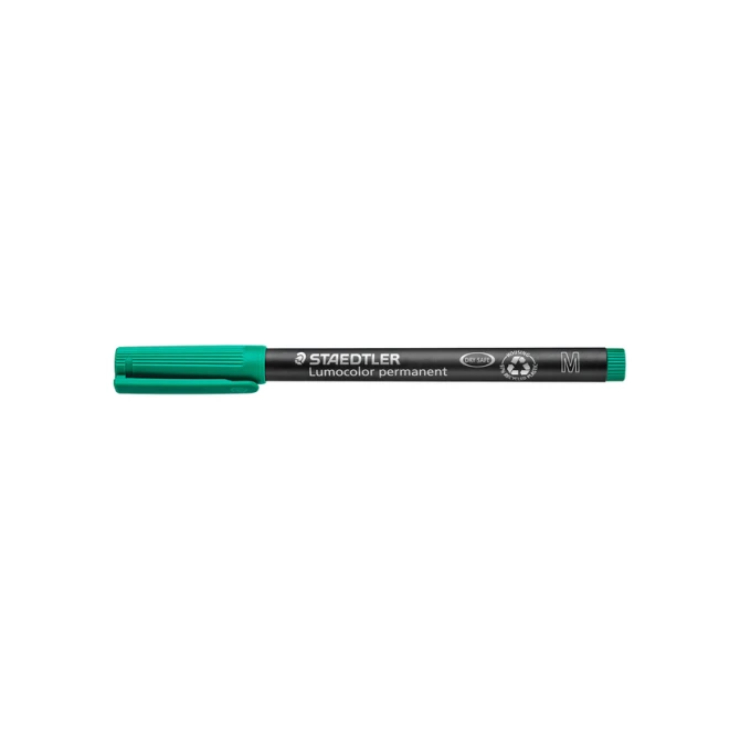 Viltstift Staedtler Lumocolor 317 permanent M groen