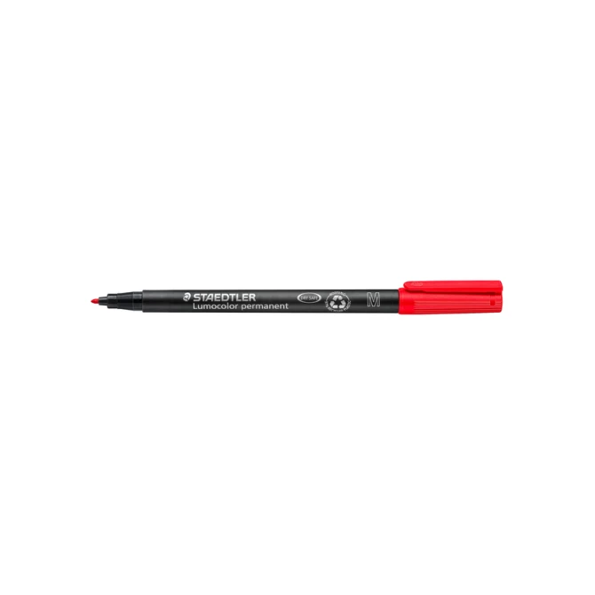 Viltstift Staedtler Lumocolor 317 permanent M rood