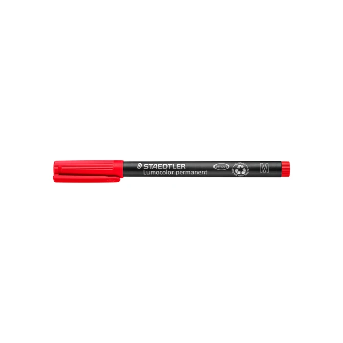 Viltstift Staedtler Lumocolor 317 permanent M rood