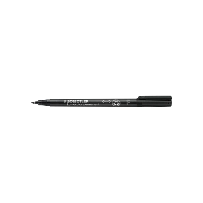 Viltstift Staedtler Lumocolor 318 permanent F zwart