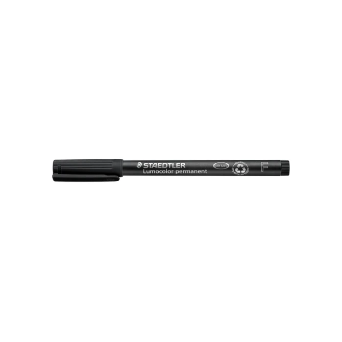 Viltstift Staedtler Lumocolor 318 permanent F zwart