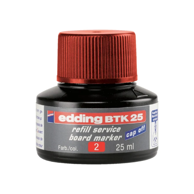 Viltstiftinkt edding BTK25 voor whiteboard rood