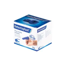 Vingerlingen Detectaplast textiel blauw 30 stuks