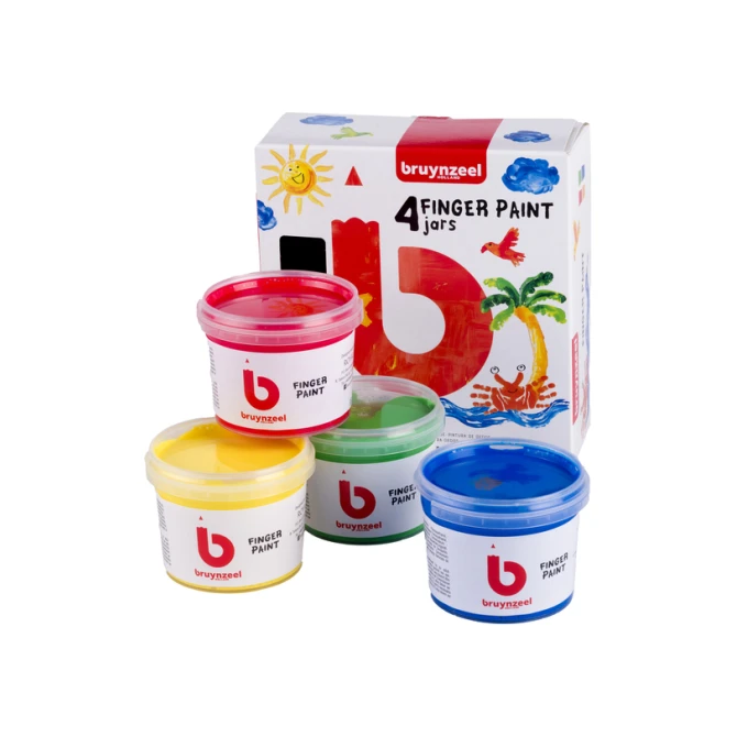 Vingerverf Bruynzeel Kids set à 4 kleuren