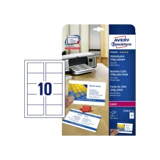 Visitekaart Avery C32016-25 85x54mm 220gr 250stuks Visitekaart Avery C32016-25 85x54mm 220gr 250stuks