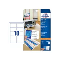 Visitekaart Avery Zweckform C32010-25 85x54mm 185gr 250stuks