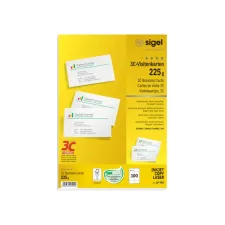 Visitekaart Sigel 85x55mm 225gr gladde zijden wit 100 stuks Visitekaart Sigel 85x55mm 225gr gladde zijden wit 100 stuks