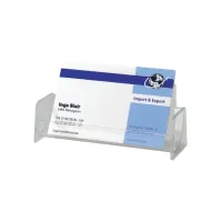 Visitekaartbak Sigel VA120 voor 50 kaarten 94x85mm hard plastic glashelder