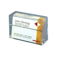 Visitekaartbox Sigel VA110 voor 100 kaarten 86x56mm acryl glashelder