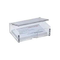 Visitekaartbox Sigel VA112 voor 80 kaarten 90x58mm acryl glashelder