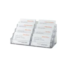 Visitekaarthouder Sigel VA138 8 vakken voor 8x70 kaarten 94x85mm hard plastic transparant
