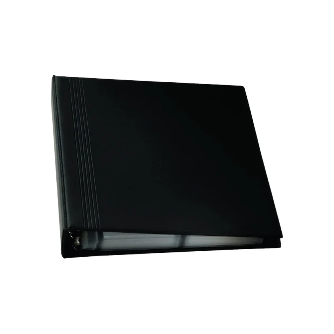 Visitekaartringband Sigel VZ301 voor 400 kaarten 90x58mm velvet zwart