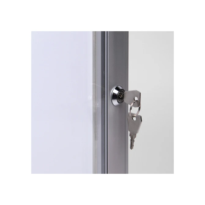 Vitrinebord Quantore luxe 9x A4 zilver
