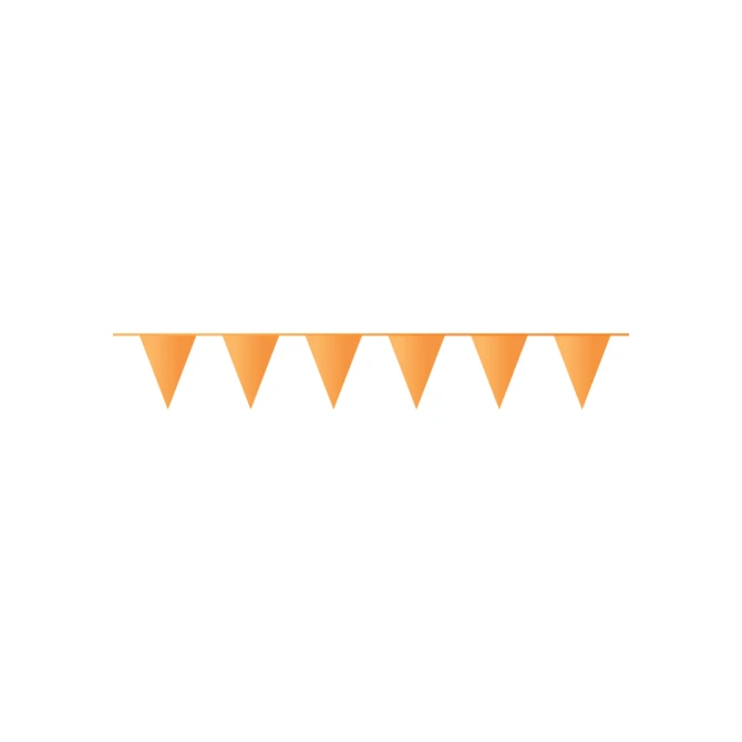 Vlaggenlijn oranje PE 10 m