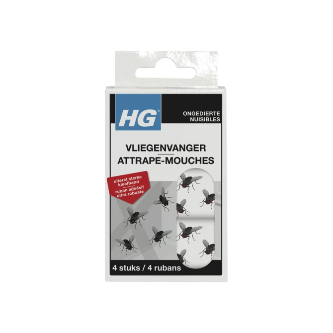 Vliegenvanger HG HGX kleefstrips 4 stuks