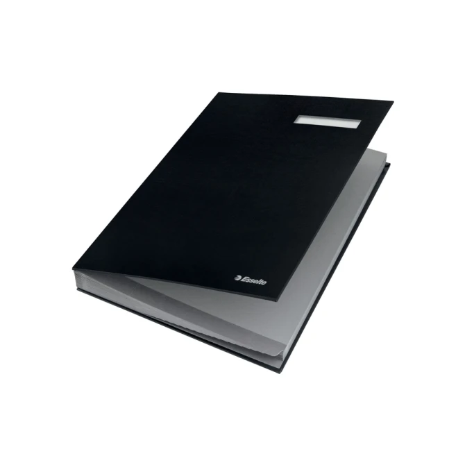 Vloeiboek Esselte 6210 karton 20 tabbladen zwart