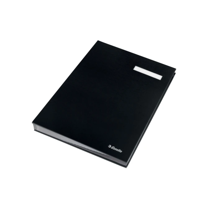 Vloeiboek Esselte 6210 karton 20 tabbladen zwart