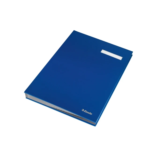 Vloeiboek Esselte karton 20 tabbladen blauw