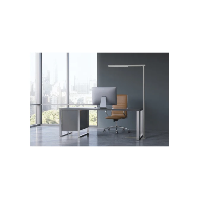 Vloerlamp MAUL Jet LED hoog 195cm aluminium