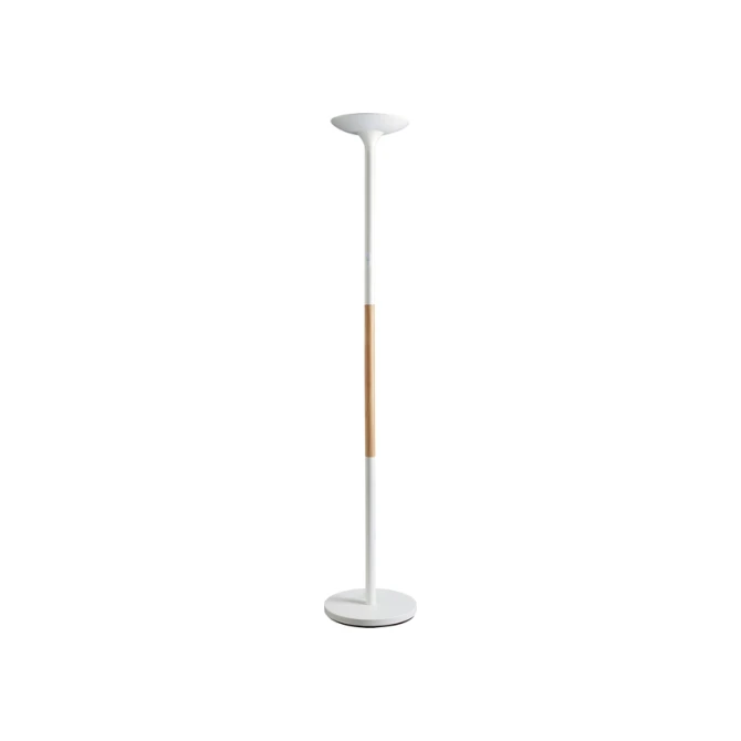 Vloerlamp Unilux Pryska led hout wit