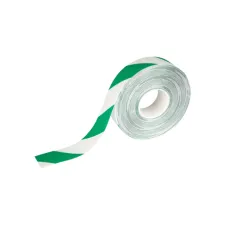 Vloermarkeringstape DURALINE 50mmx30m groen-wit Vloermarkeringstape DURALINE 50mmx30m groen-wit