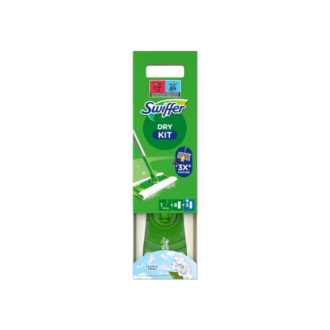 Vloerwissysteem Swiffer starterskit 8 dry en 3 wet