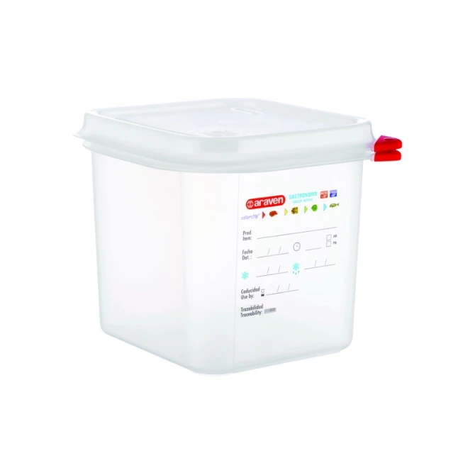 Voedseldoos Araven GN 1/6 met deksel 2600 ml 4 stuks