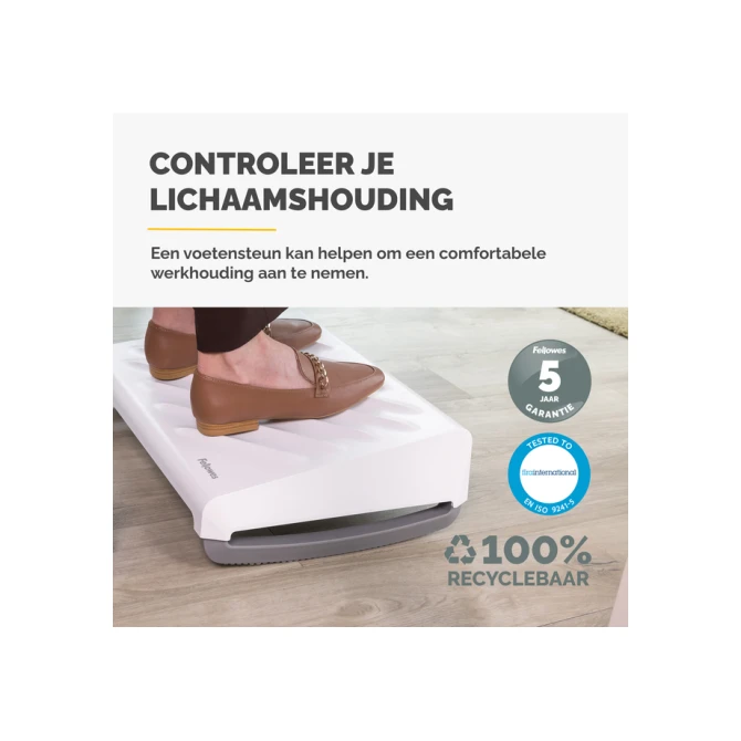 Voetensteun Fellowes Breyta wit