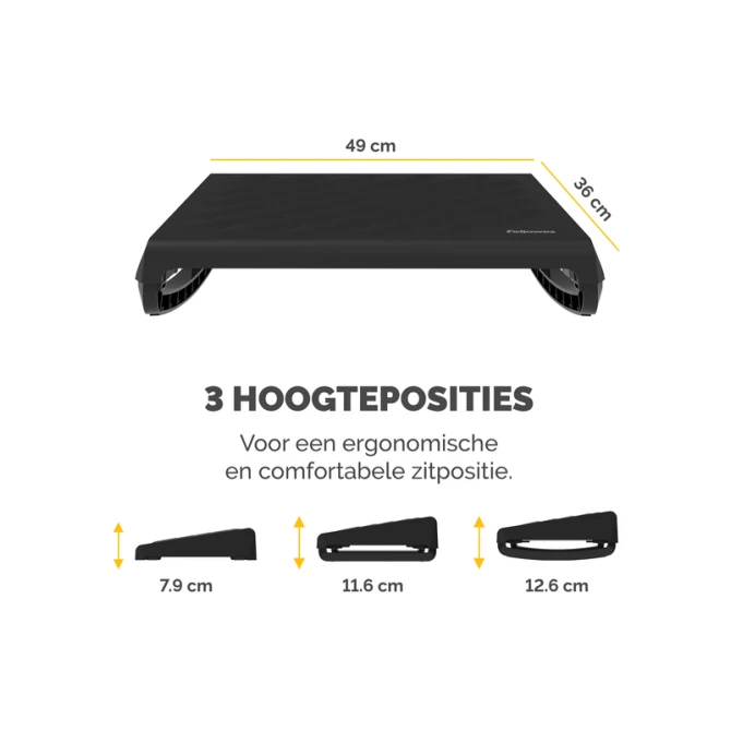Voetensteun Fellowes Breyta zwart