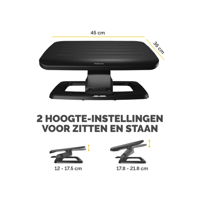 Voetensteun Fellowes Hana LT zwart
