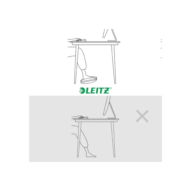 Voetensteun Leitz Ergo verstelbaar lichtgrijs