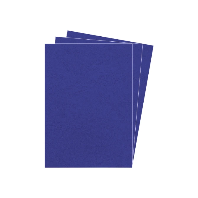 Voorblad Fellowes A4 lederlook royal blauw 100 stuks