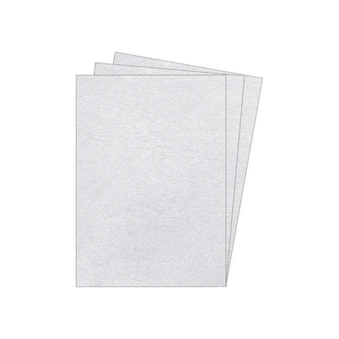 Voorblad Fellowes A4 lederlook wit 100 stuks