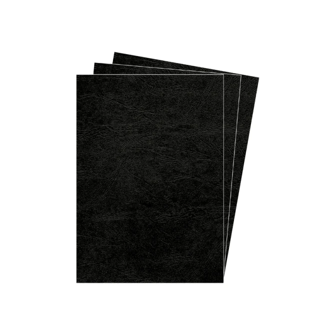 Voorblad Fellowes A4 lederlook zwart 25 stuks