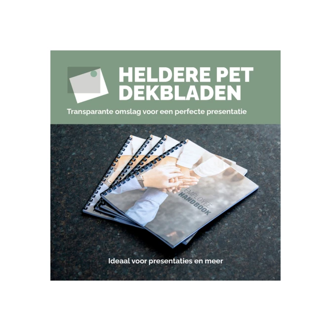Voorblad Fellowes A4 PET 150micron recycled 100 stuks