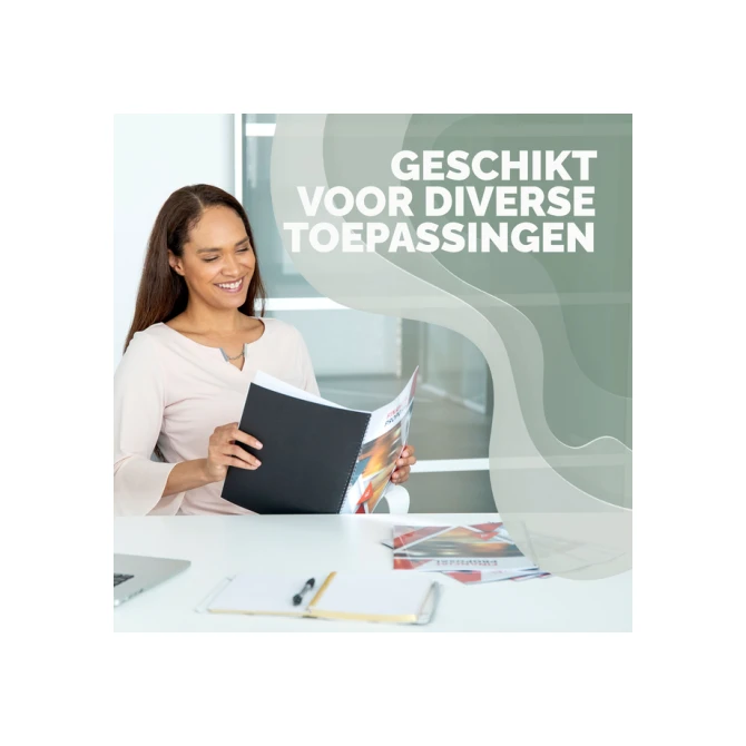 Voorblad Fellowes A4 PET 200micron recycled 100 stuks