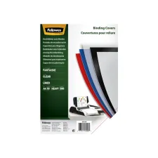 Voorblad Fellowes A4 PP 500micron transparant lijnen 50 stuks Voorblad Fellowes A4 PP 500micron transparant lijnen 50 stuks
