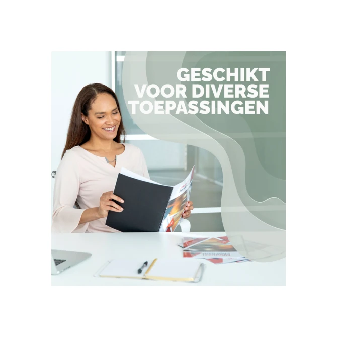 Voorblad Fellowes A4 PVC 180micron recycled 100 stuks